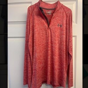 Red long sleeve under armor shirt